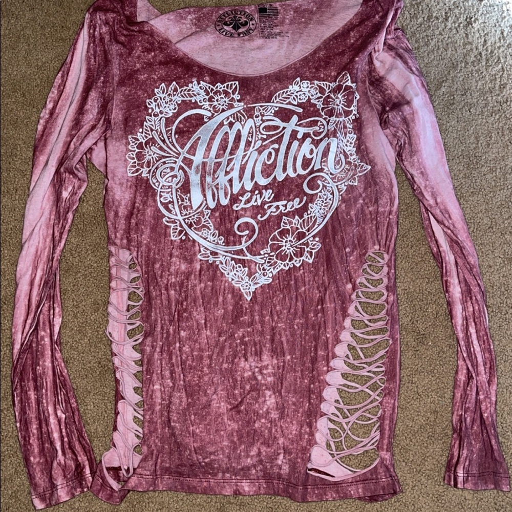 Affliction long sleeve tee from the buckle